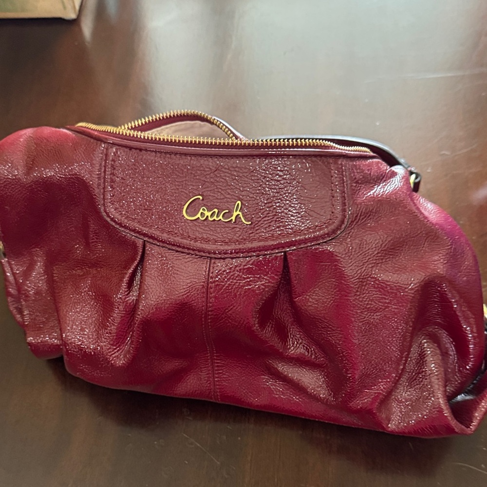 Coach Maroon Leather purse